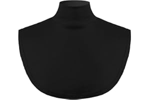 Freebily Enfant Unisexe Chemisier Faux Col Roulé Amovible Garçon Fille T-Shirt Echarpe Plastron Chemise Détachable Automne Hiver Blouse Casual