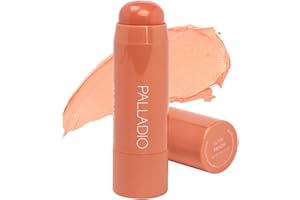 Palladio I'm Blushing - Tinte para Mejillas y Labios 2 en 1, Rubor en Crema Ligero y Modulable, Fórmula Hidratante Sheer Multi Stick, Duración Todo el Día, Aplicación Fácil, Peach
