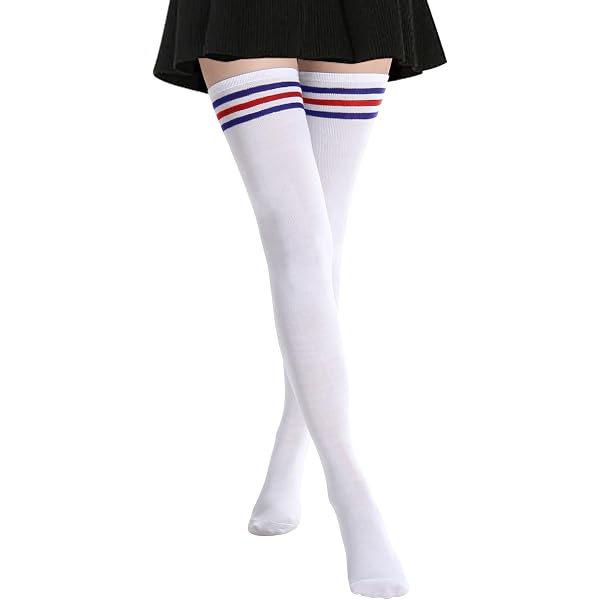 Chaussette Adidas 3 Paires Chaussettes Hautes Femme Triple Stripe - Coton Genou/Cuisse - Jeu De Couleurs Chaussette Femme