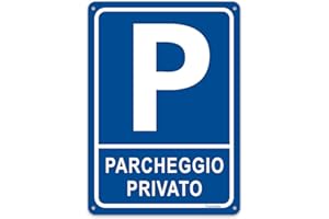 YUNTARDA Cartello parcheggio privato, 20x30cm Cartello Metallo Segno di Parcheggio Privato in alluminio con protezione UV