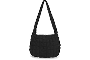 TIAASTAP Pikowana torba na ramię dla kobiet, pikowana, lekka, Puffy Tote Bag składana, pikowana torba na ramię