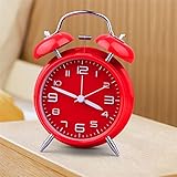 grosser roter wecker Nachtlicht ist ideal bei Nacht. Drücken Sie einfach den weißen Knopf auf der Rückseite, mit dem weichen Licht verbringen Sie eine bequem Nacht.