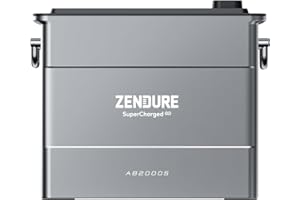 ZENDURE SUPERCHARGED Zendure SolarFlow AB2000S, LiFePo4 1920 Wh, capacidad extensible 7680 Wh, IP65, función de autoclave, sistema de extinción de incendios por aerosol
