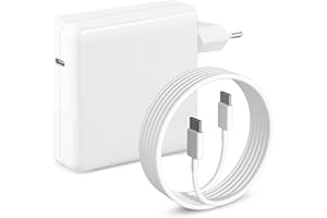 SEYGSTG 100W USB C Chargeur Ordinateur Portable Compatible avec MacBook Pro 16/15/14/13 Pouces Air 15/13 Pouces 2024-2018 et Tous Les périphériques Type-C avec câble de 1,8 m