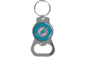 Siskiyou Sports NFL Fan Shop Miami Delfine Flaschenöffner Schlüsselanhänger Einheitsgröße Teamfarbe schwarz