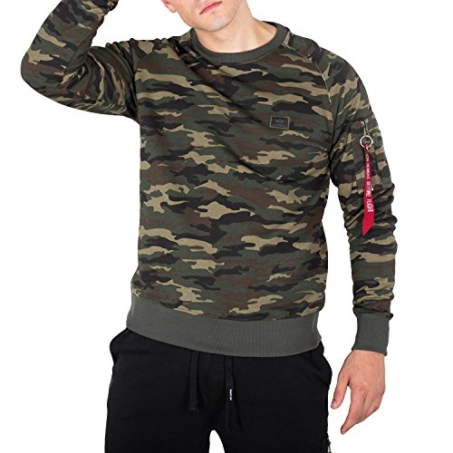 Preisvergleich Produktbild Alpha Industries X-Fit Sweatshirt Hellgrün / Dunkelgrün XXS