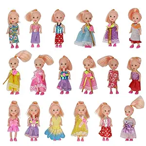 PSB (R) Mini Doll with Various Color & Clothes (Pack of 4)