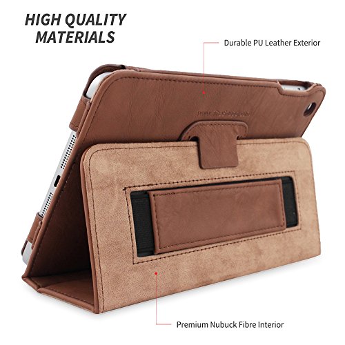iPad Mini 4 Hülle (Braun), Snugg – Smart Case mit lebenslanger Garantie + Sleep / Wake Funktion - 4