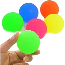 Bedwina Jumbo Hüpfbälle (12 Stück) – 6 Cm Große Flummis In Bunten Neonfarben Für Kinderpartys & Spiele