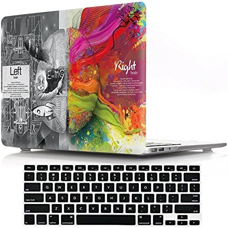 Macbook Air 13" Case with Keyboard Cover,DIGIC Hard Plastic Cover Case with Keyboard Protector for Macbook Air 13.3 inch(A1369/A1466),Technology Brain
