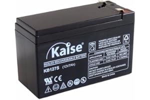 Kaise Technologies Batería de Plomo AGM VRLA 12 V- 7Ah/Modelo KB1270 Security