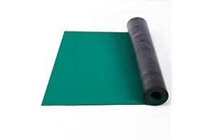 YBAYMY Mata lutownicza 60 x 300 cm, mata antystatyczna ESD, odporna na wysokie temperatury, mata gumowa, na biurko, mata robocza, lutowana, mata do naprawy przerzutek, elektroniczna - zielona