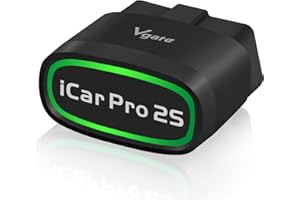 JUTA Vgate iCar Pro 2S Bluetooth OBD2 Codeleser BLE 5.2 OBD2 Scanner OBDII Fehlerdiagnose-Scan-Tool für iPhone, iOS, Android und Windows – [Verbesserte Version von iCar Pro]