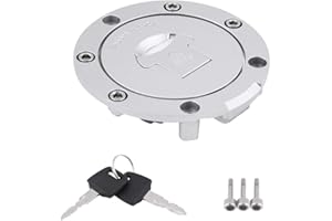 ‎EVGATSAUTO EVGATSAUTO Motorrad-Tankdeckel, Tankdeckel mit Schloss und 2 Schlüsseln für CBR600RR 2003-2014 für CBR600F4 F4i 2001 2002 2003 2004 2005 2006, Tankdeckel verriegeln