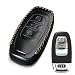 Produktbild Echtes Leder 3 Knopf Auto Key Cover Keyless-Hülle Fall für Audi A1 A3 A4 A5 A6 Q3 Q5 Q7, TT RS S3 R8
