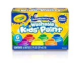 acuarela bebes Colores de pintura no tóxica Crayola - Pintura Lavable para niños (6 Botes)