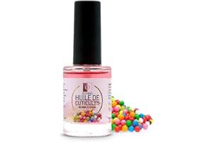 OCIBEL - Huile de cuticule parfumée Bubble Gum - 11 ml pour Manucure, Faux Ongles et Nail Art