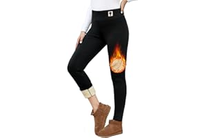 Vancavoo Legginsy damskie zimowe z wysokim stanem legginsy bluzy z kapturem termiczne spodnie obcisłe spodnie sportowe do jogi