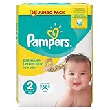 Pampers New Baby Nappies Jumbo Pack, Size 2