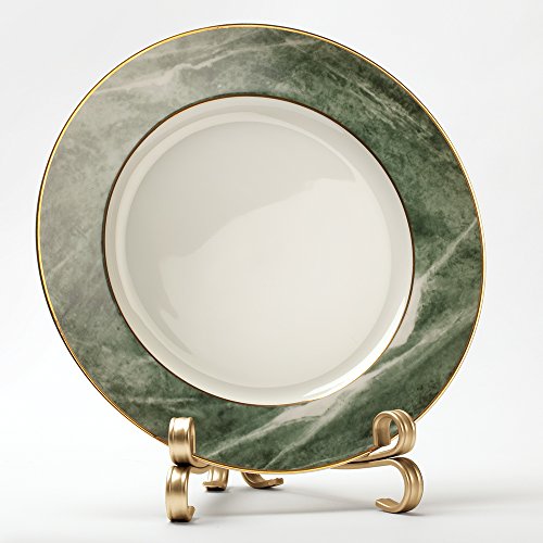 Interdesign 09502EU Astoria Dekorative Staffelei für Bilder, Tellerhalter, Messing Antik, Groß - 2