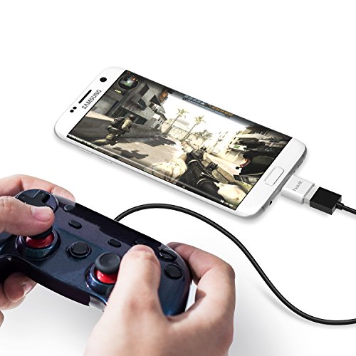 HAVIT Micro USB OTG auf USB Adapter, High-Speed Micro USB male zu USB female Adapter für Android Smartphone / Tablette mit OTG Funktion (Weiß) - 4