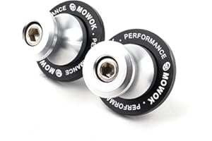 CCYYMOWOK MOWOK M6 Nottolini Cavalletto Moto Accessori per MT09 MT10 MT125 R7 R1 R6 R25 R9 FZ1 FZ6 FZ8 TRACER 7 9 700 900 GT XSR900 Tenere700, TRK 502 702 X, RS 660 RSV4, Monster 695 696 821 (Argento)