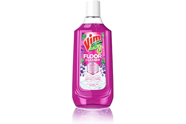 Vim Floor Cleaner: 1000ml French Lavender with Sage 100% Removal of stains for complete clean floors & long lasting fragrance