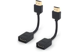 VCE 2 stück Hochgeschwindigkeits HDMI Verlängerungskabel Hdmi Verlängerung Extension TV Stick Adapterkabel 12cm
