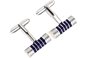 COOLMETALJACKET Bouton de Manchette | Boutons de Manchette Homme Classique | Cadeau Business Anniversaire Mariage en Acier Inoxydable | Chemise Smoking Noire Hommes