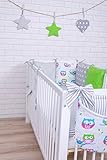 Amilian Baby Nestchen Bettumrandung 210 cm Design10 Bettnestchen Kantenschutz Kopfschutz für Babybett Bettausstattung - 3