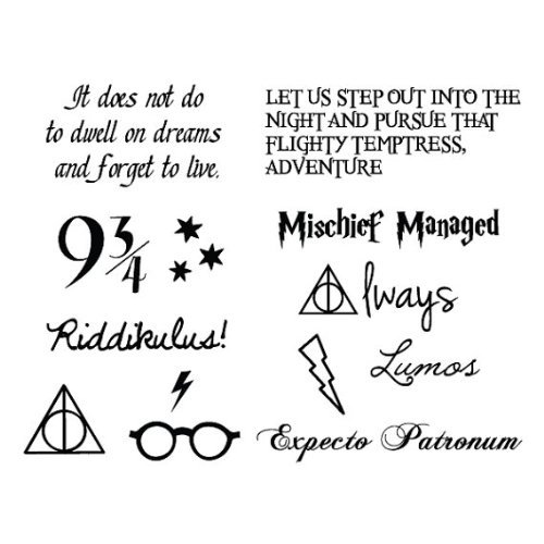 Tattify Harry Potter Temporäre Tattoos- Du bist ein Zauberer (Set mit 24) - 4