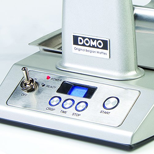Domo DO9043W rotierendes Waffeleisen aus Edelstahl - 4