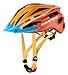 Produktbild Cratoni Pacer Sondermodell 2018 Jugendhelm Kinderhelm Fahrradhelm (XS-S (49-55 cm), orange-Weiss Visier blau)