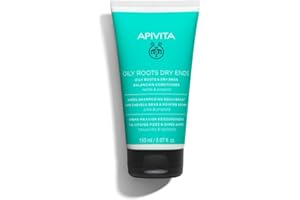 Apivita After Shampoo Balsamo per Radici Grassi e Punte Secche 150 ml - Balsamo equilibrante con Estratti di Origano, Propoli e Miele - Idratazione e Riparazione Leggera