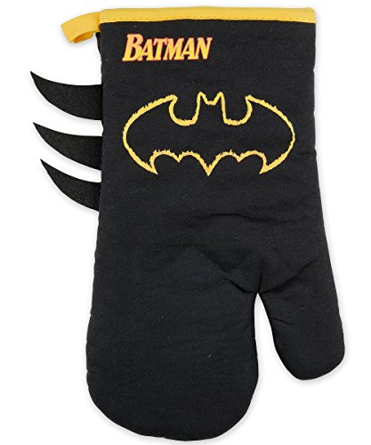 Batman 0122037 Topfhandschuh, Stoff, schwarz, 29,3 x 18 x 1,7 cm