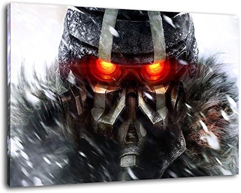 Killzone size 47"x31,5" painting on canvas, XXL huge Pictures completely framed with stretcher, Art print on wall picture with frame