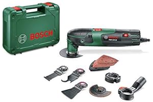 BOSCH HOME AND GARDEN Bosch PMF 220 CE (hogar y jardín) - Juego de multiherramienta (220 W, con funda)