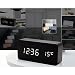 Wooden Rectangle LED Alarm Sound Control Digital Desk Clock Temperature 18 Style - Brown + Red, 10 x 13 RS.1270.00