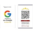 NFC Card for Google Review_ Customized with Logo_ 4K UV Printed [Pack of 1 Card]