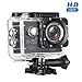 Produktbild Action Kamera, MixMart WiFi Actioncam HD 12MP 140 ° Wasserdichte Helmkamera mit 2 Verbesserten Batterien und Zubehör Kits