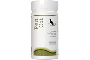 VET-SERVICE Pea-Cat | 30 grammi | Antidolorifico e Antifiammatorio | Integratore per gatti in polvere | Supporto per Infiammazioni e Dolori Cronici, Neuropatici e a carico dei Tessuti Molli con PEA e Oleuropeina
