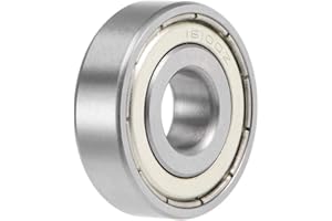 sourcing map 16100ZZ Profunda Ranura Bola Rodamientos 10mm x 28mm x 8mm Doble Blindaje Cromado Acero P0(ABEC1)