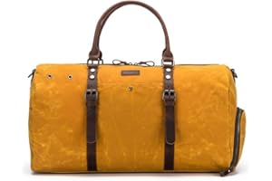 Della Q 99628 Canvas Weekender, Mustard, Einheitsgröße