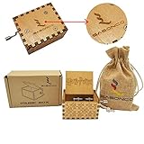 music box russia Größe: 6.3 x 5 x 4 cm Youtoo Retro Holz Spieluhr Hand klassischen Handkurbel Musik Box für Geschenke (Harry Potter Melodie)
