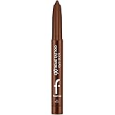 Flormar Extreme Tattoo Mat Asans&ouml;rl&uuml; Kalemtıraşlı Jel G&ouml;z Kalemi &amp; Far Stick - 004 Mocha