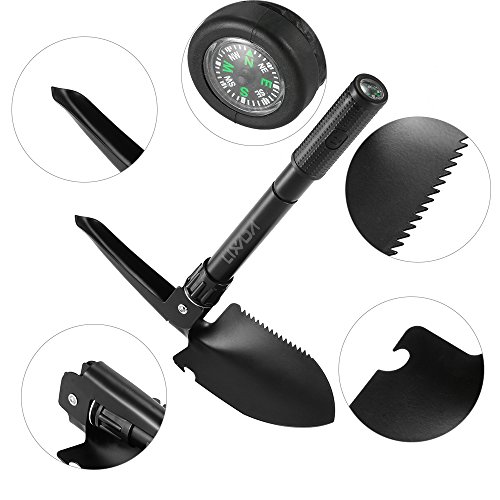 Lixada Multifunktionaler Klappspaten/Hacke, für Garten und Camping - 3