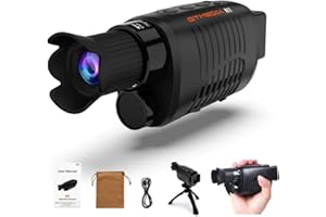 ‎GTMEDIA Digital Night Vision Device Monocular for 100% Darkness, Long Distance Night Vision Monocular Infrared Night Vision Glasses for Hunting and Camping, with Photo & Video Recording (32GB SD Card)