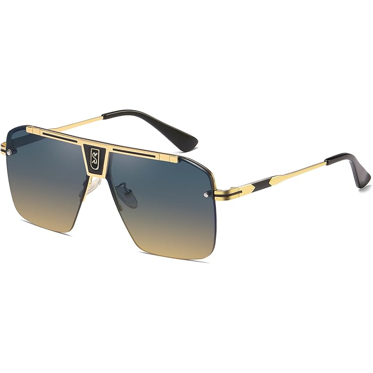 LegendTech Retro Sonnenbrille Big Frame – 100% UV400-Schutz, Für Herren & Damen, Verschiedene Glasfarben, Strapazierfähig
