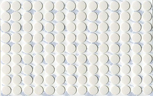Preisvergleich Produktbild KwikCaps® PVC Platinweiss Selbstklebende Schrauben-Abdeckungen Abdeckkappen Nägel Cam flach [126 Stk. x 13 mm Durchmesser]