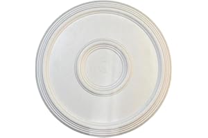 GARENERGIE LED Mall Home Rosone Decorativo per Soffitti in Polistirolo Espanso - Stucco Decorativo in Finto Gesso Rosoni Lampadario e Parete in Polistirolo Ø40 cm